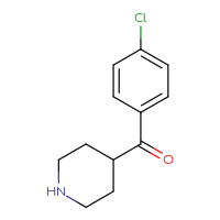 Chemical structure of 4-(4-chlorobenzoyl)piperidine - CSSB00011210834