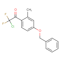 Chemical structure of 1-[4-(benzyloxy)-2-methylphenyl]-2-chloro-2,2-difluoroethan-1-one - CSSB00011084270