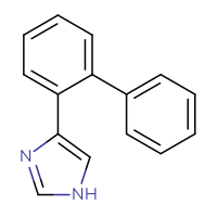 Chemical structure of 4-{[1,1'-biphenyl]-2-yl}-1H-imidazole - CSSB00103044163