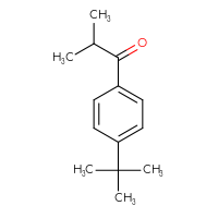 Chemical structure of 1-(4-tert-butylphenyl)-2-methylpropan-1-one - CSSB00000727635