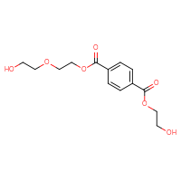 Chemical structure of 1-[2-(2-hydroxyethoxy)ethyl] 4-(2-hydroxyethyl) benzene-1,4-dicarboxylate - CSSB06726396845