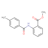 Chemical structure of methyl 2-(4-methylbenzamido)benzoate - CSSB00026299681