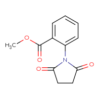 Chemical structure of methyl 2-(2,5-dioxopyrrolidin-1-yl)benzoate - CSSB00020605974
