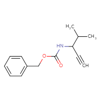 Chemical structure of benzyl N-(4-methylpent-1-yn-3-yl)carbamate - CSSB00014537641