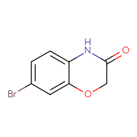 Chemical structure of 7-bromo-3,4-dihydro-2H-1,4-benzoxazin-3-one - CSSB00000745508