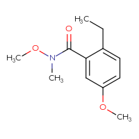 Chemical structure of 2-ethyl-N,5-dimethoxy-N-methylbenzamide - CSSB07126191647