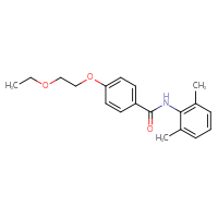 Chemical structure of N-(2,6-dimethylphenyl)-4-(2-ethoxyethoxy)benzamide - CSSB00121602358