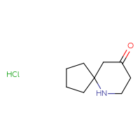 Chemical structure of 6-azaspiro[4.5]decan-9-one hydrochloride - CSSB02125606624