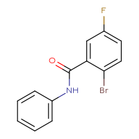 Chemical structure of 2-bromo-5-fluoro-N-phenylbenzamide - CSSB00000270981