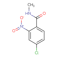 Chemical structure of 4-chloro-N-methyl-2-nitrobenzamide - CSSB00000155077