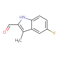 Chemical structure of 5-fluoro-3-methyl-1H-indole-2-carbaldehyde - CSSB00000050431