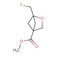 Chemical structure of methyl 1-(fluoromethyl)-2-oxabicyclo[2.1.1]hexane-4-carboxylate - CSSB00153663435