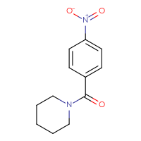Chemical structure of 1-(4-nitrobenzoyl)piperidine - CSSB00000384551