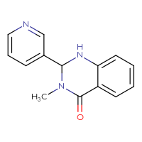 Chemical structure of 3-methyl-2-(pyridin-3-yl)-1,2,3,4-tetrahydroquinazolin-4-one - CSSB00046207705