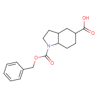 Chemical structure of 1-[(benzyloxy)carbonyl]-octahydro-1H-indole-5-carboxylic acid - CSSB00135099485