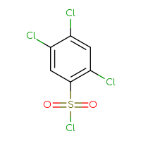 Chemical structure of 2,4,5-trichlorobenzene-1-sulfonyl chloride - CSSB00011212028