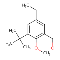 Chemical structure of 3-tert-butyl-5-ethyl-2-methoxybenzaldehyde - CSSB00035360661