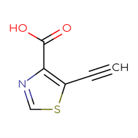 Chemical structure of 5-ethynyl-1,3-thiazole-4-carboxylic acid - CSSB00022638425