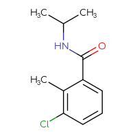 Chemical structure of 3-chloro-2-methyl-N-(propan-2-yl)benzamide - CSSB00014170809