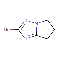 Chemical structure of 2-bromo-5H,6H,7H-pyrrolo[1,2-b][1,2,4]triazole - CSSB00021111522
