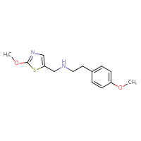 Chemical structure of [(2-methoxy-1,3-thiazol-5-yl)methyl][2-(4-methoxyphenyl)ethyl]amine - CSSB00020598531