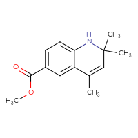 Chemical structure of methyl 2,2,4-trimethyl-1,2-dihydroquinoline-6-carboxylate - CSSB00020654089