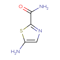 Chemical structure of 5-amino-1,3-thiazole-2-carboxamide - CSSB00000124766