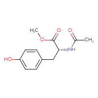 Chemical structure of methyl (2R)-2-acetamido-3-(4-hydroxyphenyl)propanoate - CSSB00134617329
