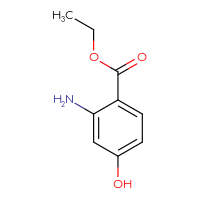 Chemical structure of ethyl 2-amino-4-hydroxybenzoate - CSSB00009974420