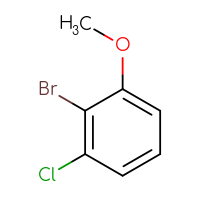 Chemical structure of 2-bromo-1-chloro-3-methoxybenzene - CSSB00010145521