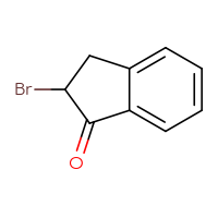 Chemical structure of 2-bromo-2,3-dihydro-1H-inden-1-one - CSSB00011218503