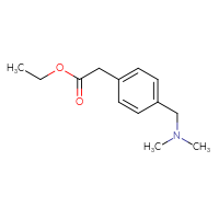 Chemical structure of ethyl 2-{4-[(dimethylamino)methyl]phenyl}acetate - CSSB00031922100