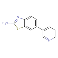 Chemical structure of 6-(pyridin-3-yl)-1,3-benzothiazol-2-amine - CSSB00010986702