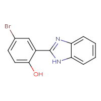 Chemical structure of 2-(1H-1,3-benzodiazol-2-yl)-4-bromophenol - CSSB00000677472