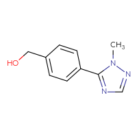 Chemical structure of [4-(1-methyl-1H-1,2,4-triazol-5-yl)phenyl]methanol - CSSB00016555469