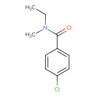 Chemical structure of 4-chloro-N-ethyl-N-methylbenzamide - CSSB00015376981
