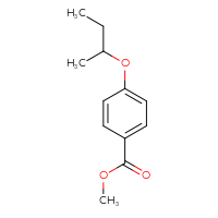 Chemical structure of methyl 4-(butan-2-yloxy)benzoate - CSSB00012198783