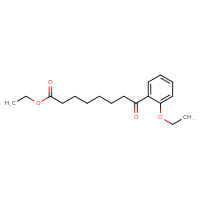 Chemical structure of ethyl 8-(2-ethoxyphenyl)-8-oxooctanoate - CSSB00020572379