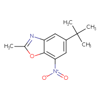 Chemical structure of 5-tert-butyl-2-methyl-7-nitro-1,3-benzoxazole - CSSB14948215496