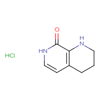 Chemical structure of 1,2,3,4,7,8-hexahydro-1,7-naphthyridin-8-one hydrochloride - CSSB00025774994