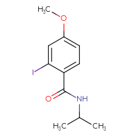 Chemical structure of 2-iodo-4-methoxy-N-(propan-2-yl)benzamide - CSSB01992632547