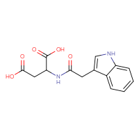 Chemical structure of 2-[2-(1H-indol-3-yl)acetamido]butanedioic acid - CSSB00016999050