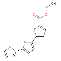 Chemical structure of ethyl 5-{[2,2'-bithiophen]-5-yl}thiophene-2-carboxylate - CSSB06588234282