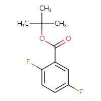 Chemical structure of tert-butyl 2,5-difluorobenzoate - CSSB00011942501