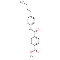 Chemical structure of methyl 4-[(4-butylphenyl)carbamoyl]benzoate - CSSB00104648740