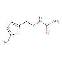 Chemical structure of [2-(5-methylthiophen-2-yl)ethyl]urea - CSSB00114198242