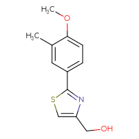 Chemical structure of [2-(4-methoxy-3-methylphenyl)-1,3-thiazol-4-yl]methanol - CSSB00006383223