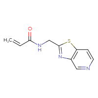 Chemical structure of N-({[1,3]thiazolo[4,5-c]pyridin-2-yl}methyl)prop-2-enamide - CSSB14948274139