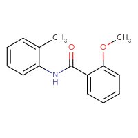 Chemical structure of 2-methoxy-N-(2-methylphenyl)benzamide - CSSB00046176758