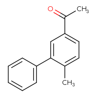 Chemical structure of 1-{6-methyl-[1,1'-biphenyl]-3-yl}ethan-1-one - CSSB00021540093